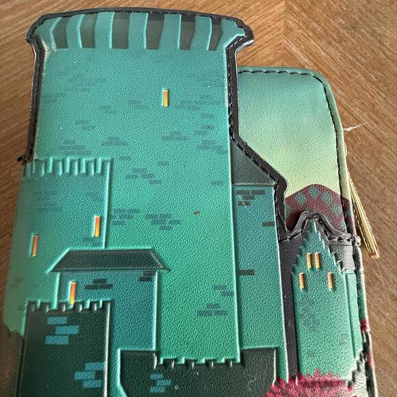 Disney Loungefly Wallet Princess Brave Castle Some wear At Corners - Picture 9 of 9